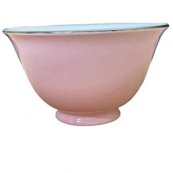 VTG Taylor Smith Taylor Pink Roses, BlueGray Leaves, Bowl w/Lid, Snack Tray 8.5” - Picture 11 of 15